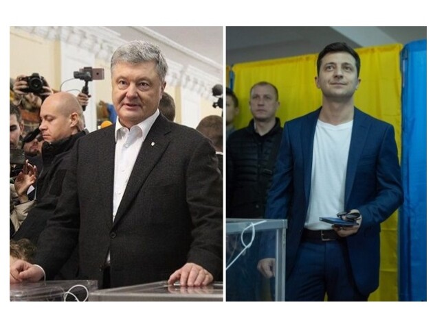 Порошенко пішов у церкву, а Зеленський поснідав. Як голосували і про що говорили кандидати