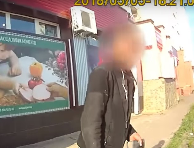 У Ковелі затримали хулігана, який закликав підтримувати «русский мир». ВІДЕО