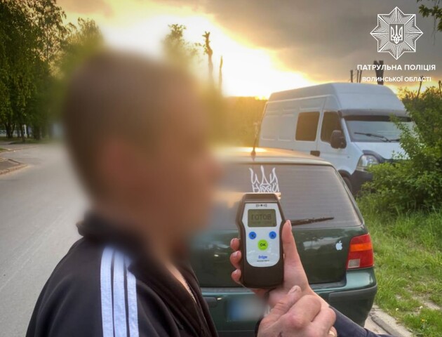 Надихав  3,35 проміле: на Волині зупинили п'яного як чіп водія