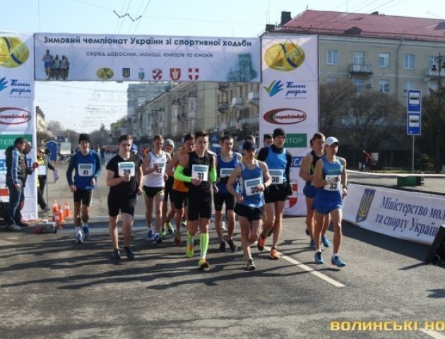 Волинь - перша у командному заліку на зимовому чемпіонаті зі спортивної ходьби