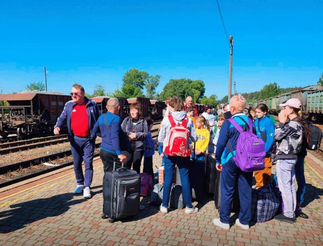 У Ковелі зустріли евакуаційний потяг з Харківщини