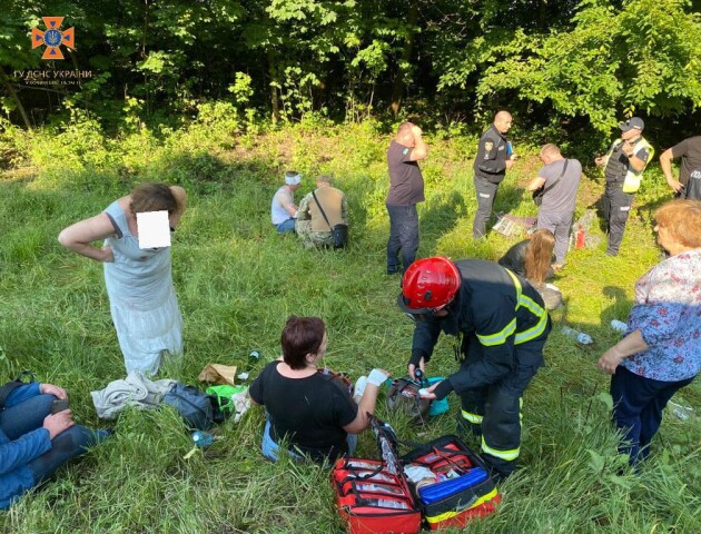 На Волині зіткнулися мікроавтобус з вантажівкою, 8 людей шпиталізували