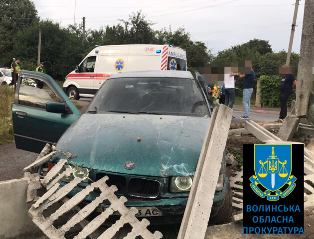 Вісім років в'язниці отримав волинянин, який п'яним вчинив смертельну аварію