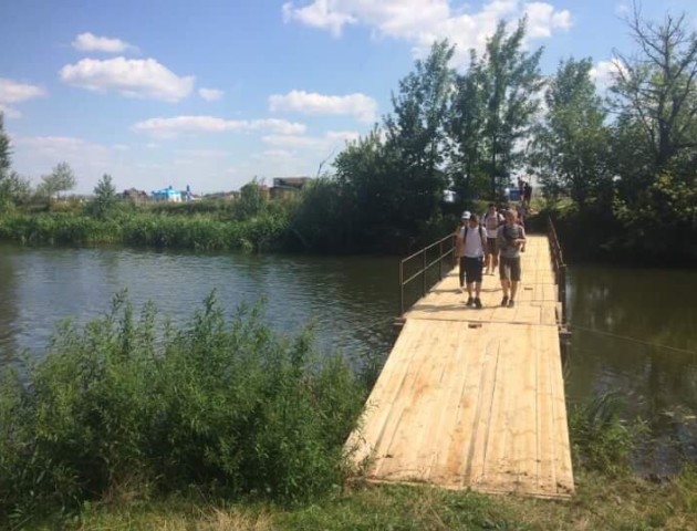 Встановили міст до «Бандерштату». ФОТО