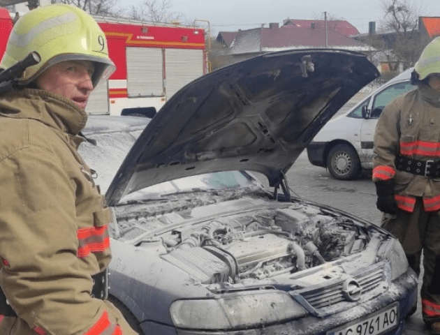 У Горохові горів автомобіль