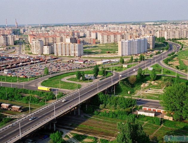 Луцьк з висоти пташиного польоту. Фото 90-их років