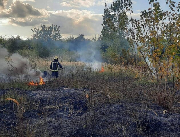 На Волині рятувальники приборкали три пожежі