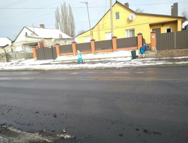 Лучани, які викидали сміття біля дороги, таки купили сміттєвий контейнер
