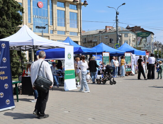 У центрі Луцька був ярмарок ветеранського бізнесу