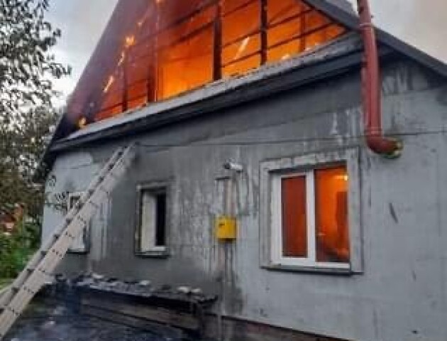 На Волині горів житловий будинок
