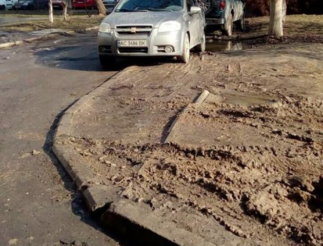 Автовласники-«редиски» нищать газони у луцьких дворах. ФОТО