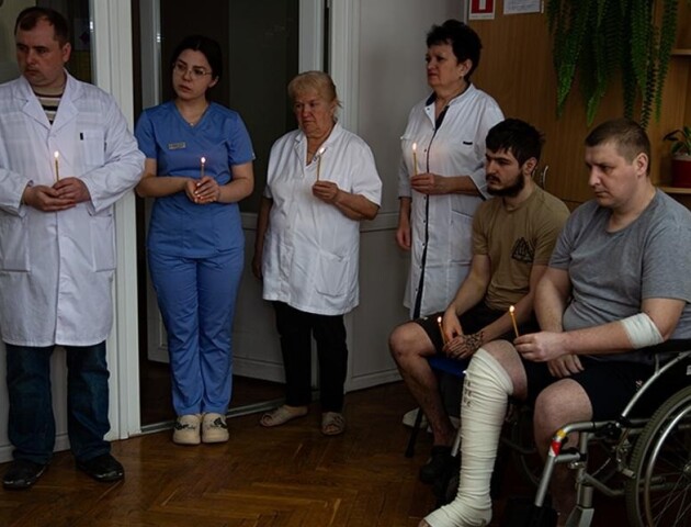 У госпіталі освятили паски волинських гвардійців