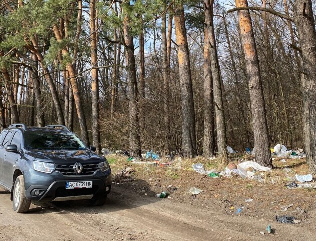 Не ліс, а смітник: на Волині обстежили ділянки, які потерпають через викиди відходів