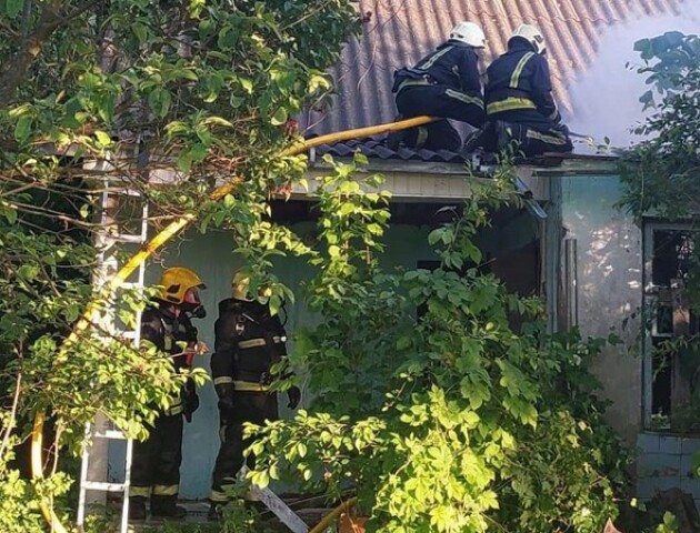 У Ковелі горів житловий будинок