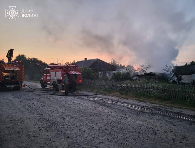 У хаті на Волині згоріло двоє людей