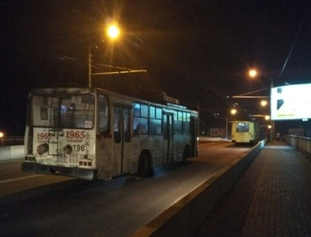 У Луцьку раптово зупинилися тролейбуси