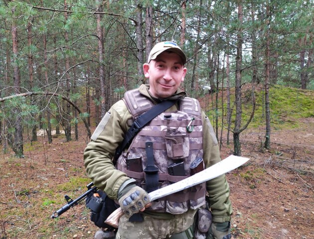 Боєць «Мультик» прийшов у бригаду волинської тероборони з мачете