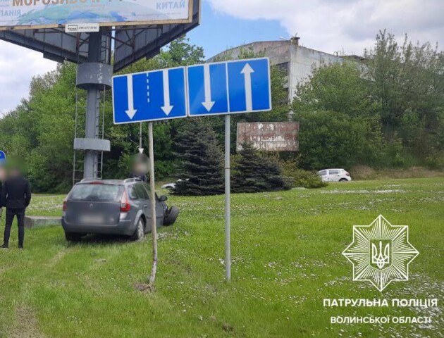 У Луцьку п’яний водій скоїв ДТП на Набережній. ФОТО