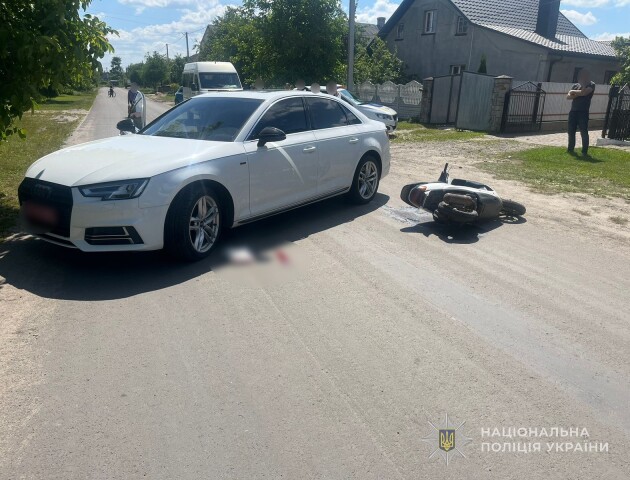 У Любомлі в аварію втрапив 12-річний водій