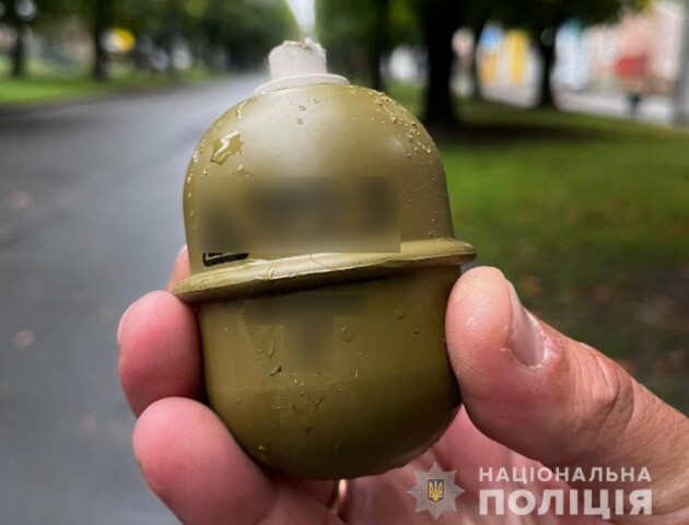 На Волині чоловік розгулював з гранатою у парку