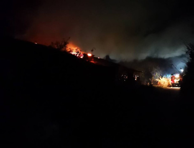 В Іваничах горіло приміщення колишньої лікарні. ФОТО