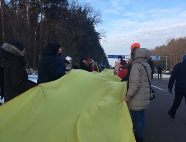 Волинь та Рівненщину об'єднав «живий ланцюг». ФОТО