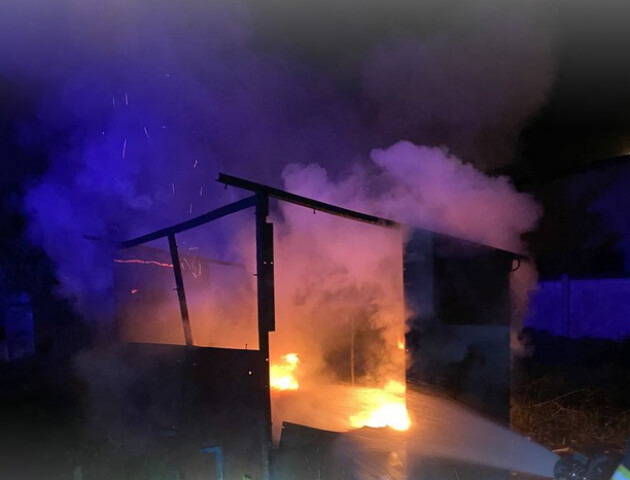 У громаді на Волині горіли дві господарські будівлі