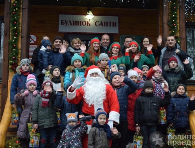 Діти бійців АТО відвідали волинську Лапландію. ФОТО
