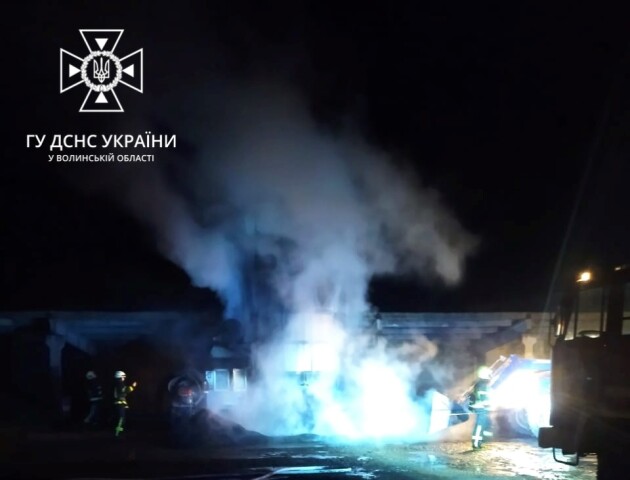 На Ковельщині горіла зерносушарка