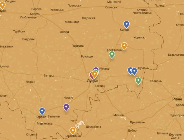 На Волині створили інтерактивну карту для поселення переселенців