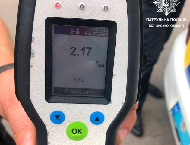 На Волині зупинили п'яних мотоциклістів без водійських прав