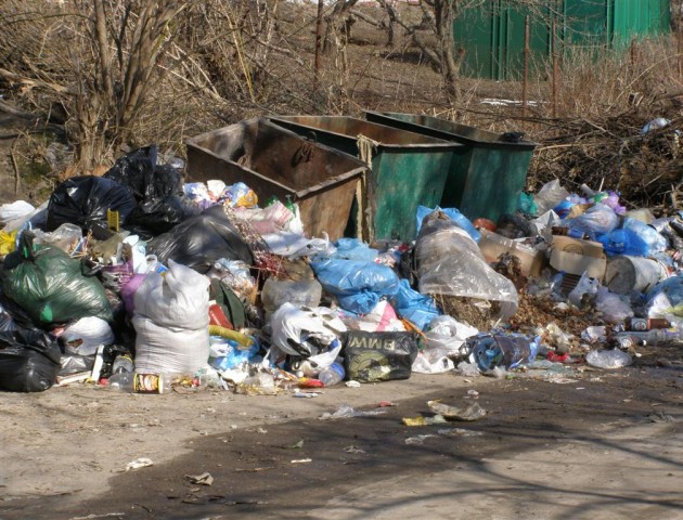 Лучани нарікають на несвоєчасне вивезення сміття