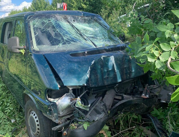 На Волині п'яний водій злетів у кювет: пасажир авто – у лікарні. ФОТО