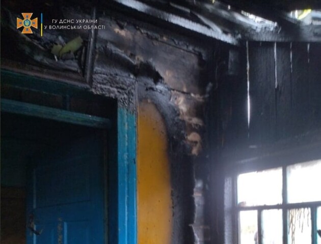 На Ковельщині горів житловий будинок