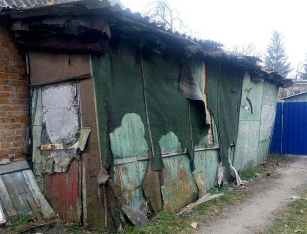 У Луцьку знесли сарай, завалений сміттям. ФОТО
