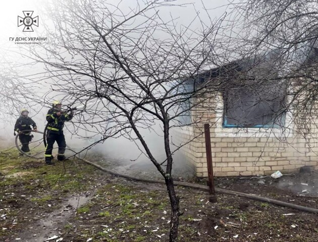 У волинському селі вранці горіла хата