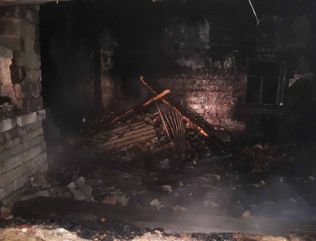 У селі на Волині згорів місцевий житель. ФОТО