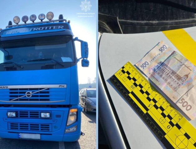На Волині п'яний водій без прав намагався відкупитися від патрульних