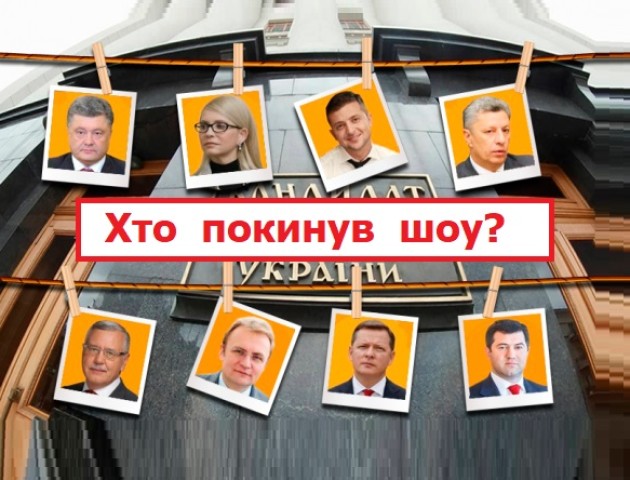 З президентської гонки вибуло 5 кандидатів. Хто саме і чому передумав?