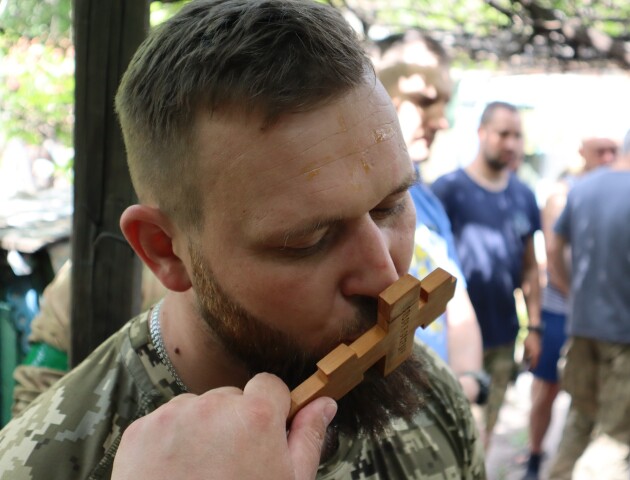 Військовослужбовці волинської бригади зустріли свято Великодня на Донецькому напрямку