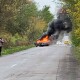 На Волині під час руху загорівся автомобіль. Відео