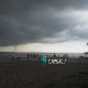 Сильна злива та вітер: у Світязі вітер зніс частину майданчику для стронгменів. ФОТО