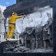 У Луцьку на меморіальному комплексі очистили обеліск. Фото