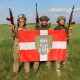 Бійці 100-ї бригади підняли на Донеччині свій новий мотиваційний прапор