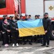 Прапор з автографами волинських рятувальників, які гасили нафтобазу, віддали в музей