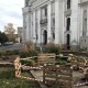 У Луцьку в Старому місті біля костелу стався глибокий провал. ФОТО