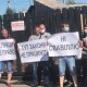 Працівники житомирського «Кромбергу» вийшли на мітинг проти керівництва