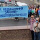Під Луцькрадою тепловики вимагали виплатити їм зарплату. ФОТО