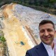Зеленський «заселфився» біля сміттєзвалища у Брищі і калюж на аеродромі. Що не показали президентові