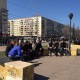 У Києві під ЦВК збираються невідомі. ФОТО